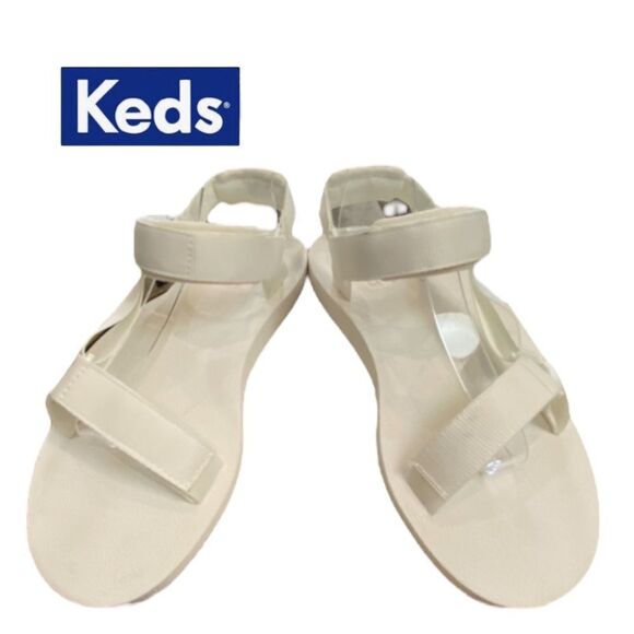 KEDS Trio Eco Snow White Women's Sandals with Tencel NEW 8 - Picture 3 of 5